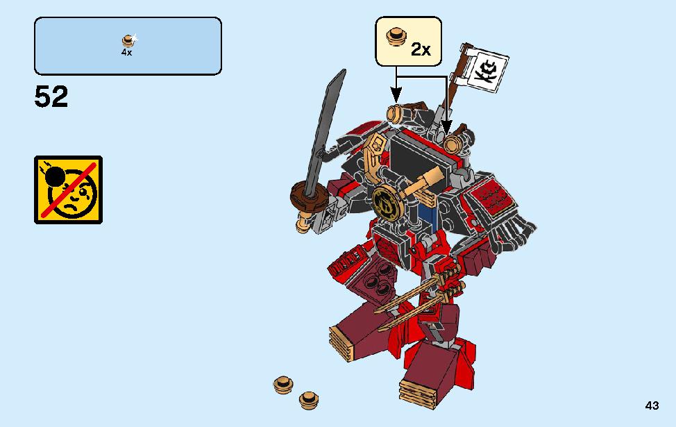 The Samurai Mech 70665 LEGO information LEGO instructions 43 page