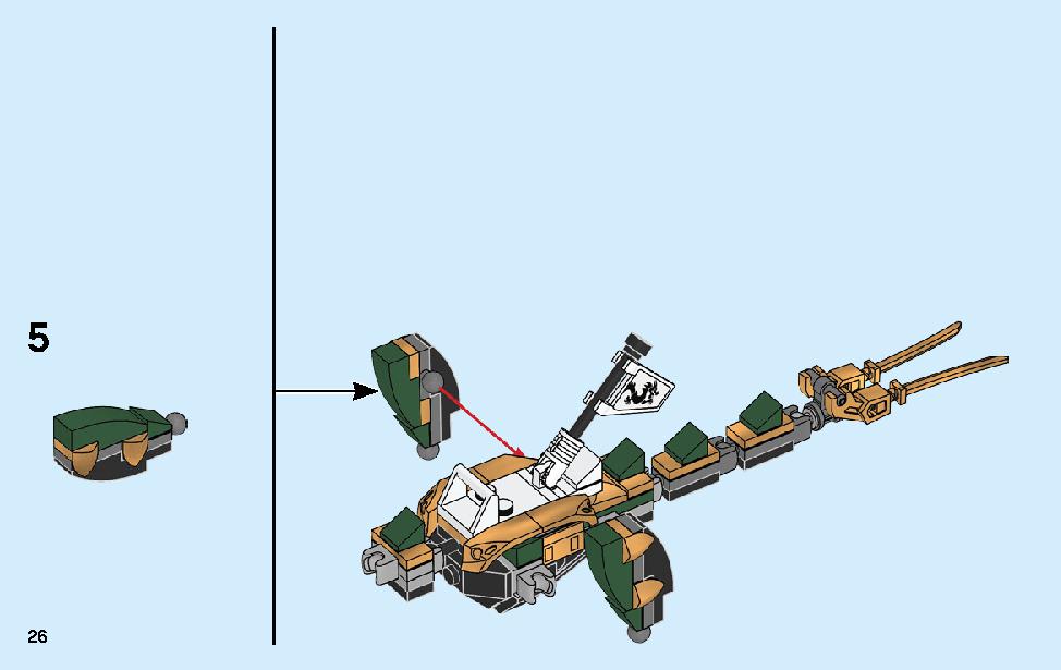 The Golden Dragon 70666 LEGO information LEGO instructions 26 page