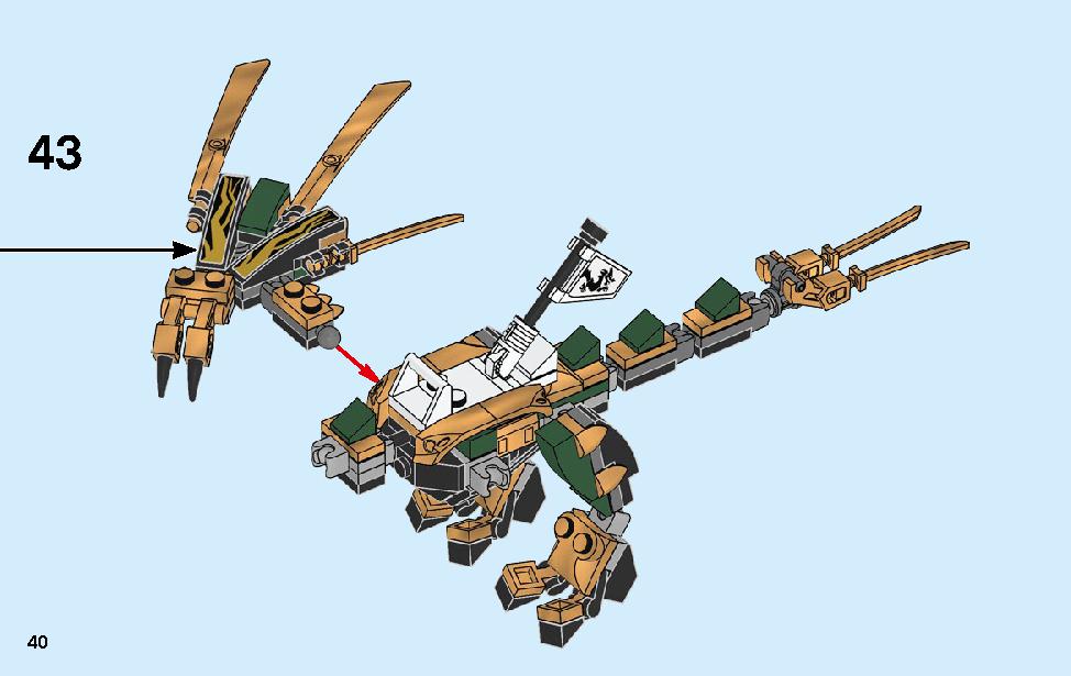 The Golden Dragon 70666 LEGO information LEGO instructions 40 page