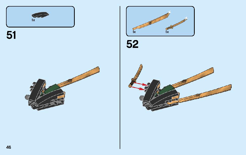 The Golden Dragon 70666 LEGO information LEGO instructions 46 page