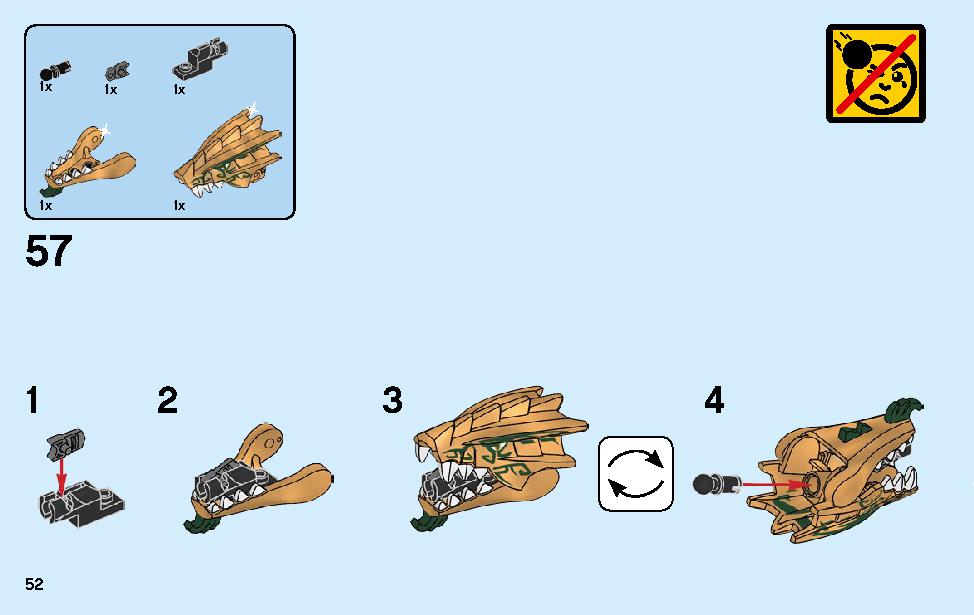 ゴールデン・ドラゴン 70666 レゴの商品情報 レゴの説明書・組立方法 52 page