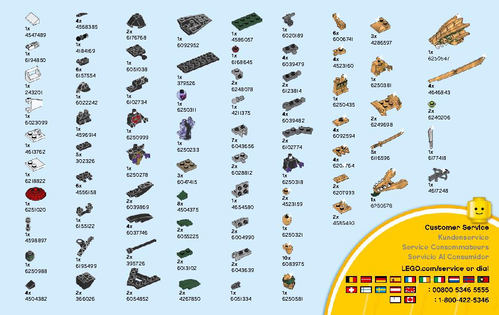 The Golden Dragon 70666 LEGO information LEGO instructions 59 page