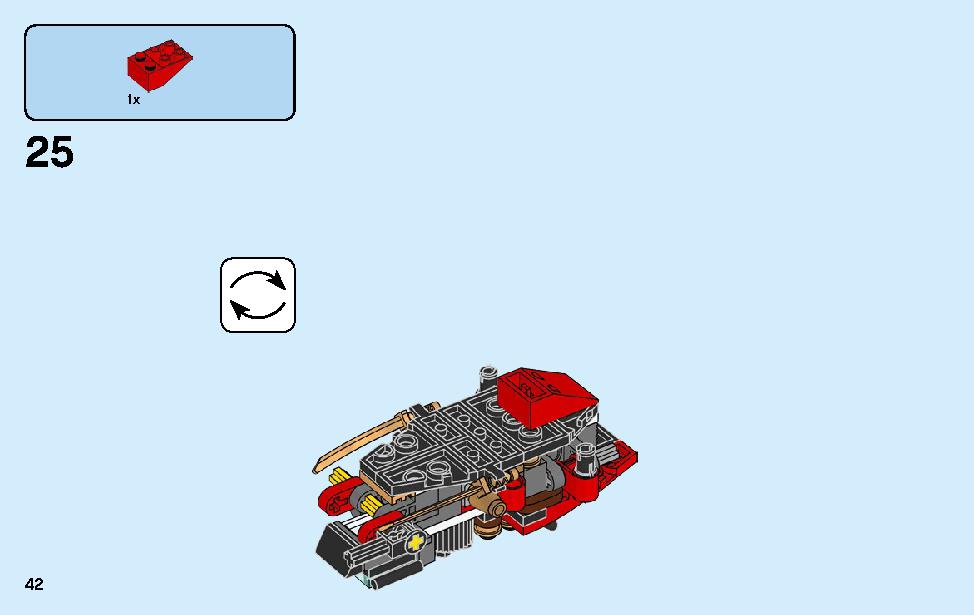 Kai’s Blade Cycle & Zane’s Snowmobile 70667 LEGO information LEGO instructions 42 page
