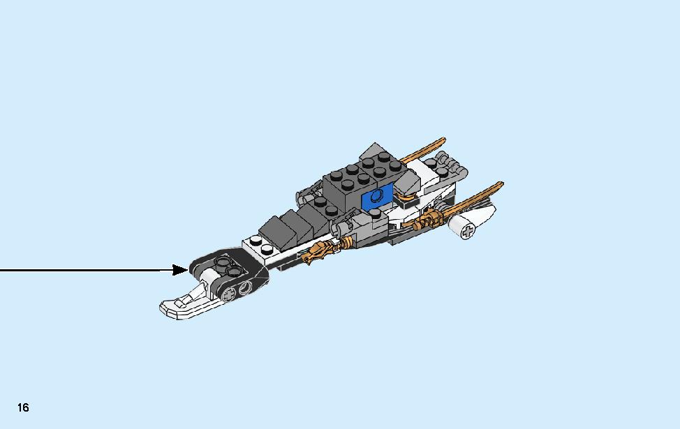 Kai’s Blade Cycle & Zane’s Snowmobile 70667 LEGO information LEGO instructions 16 page