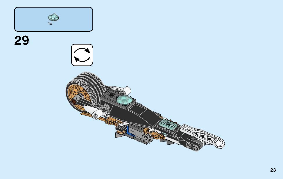 Kai’s Blade Cycle & Zane’s Snowmobile 70667 LEGO information LEGO instructions 23 page