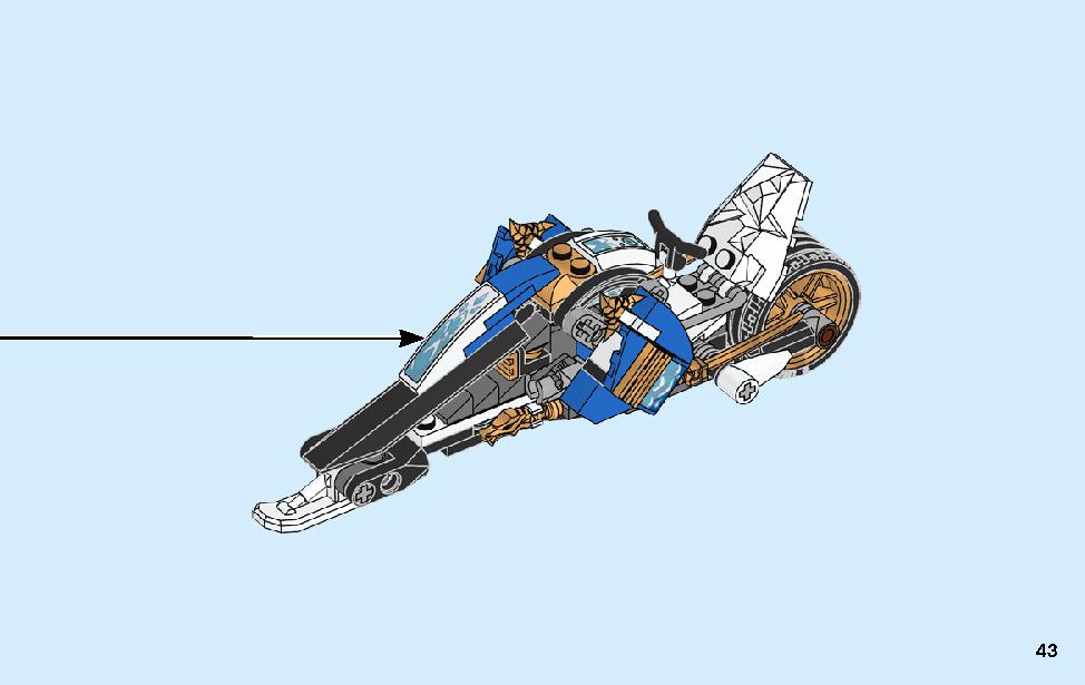 Kai’s Blade Cycle & Zane’s Snowmobile 70667 LEGO information LEGO instructions 43 page