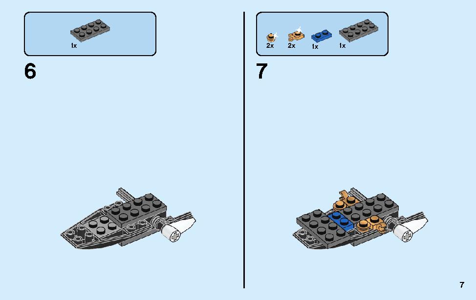 Kai’s Blade Cycle & Zane’s Snowmobile 70667 LEGO information LEGO instructions 7 page
