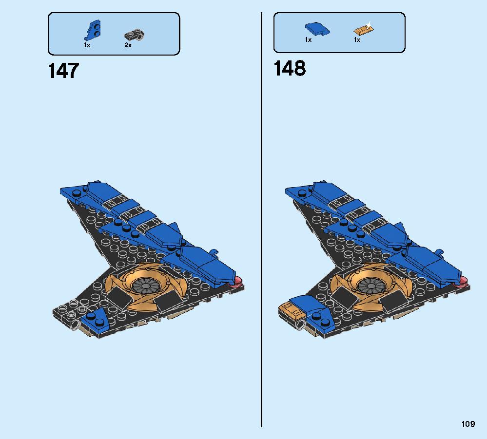 Jay’s Storm Fighter 70668 LEGO information LEGO instructions 109 page