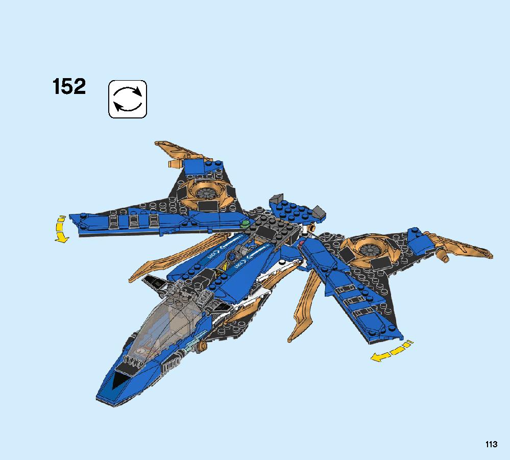Jay’s Storm Fighter 70668 LEGO information LEGO instructions 113 page