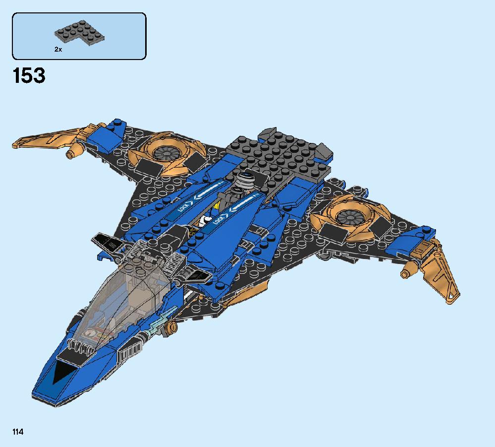 Jay’s Storm Fighter 70668 LEGO information LEGO instructions 114 page