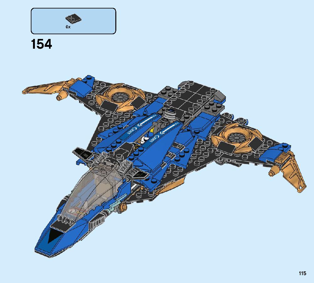 Jay’s Storm Fighter 70668 LEGO information LEGO instructions 115 page
