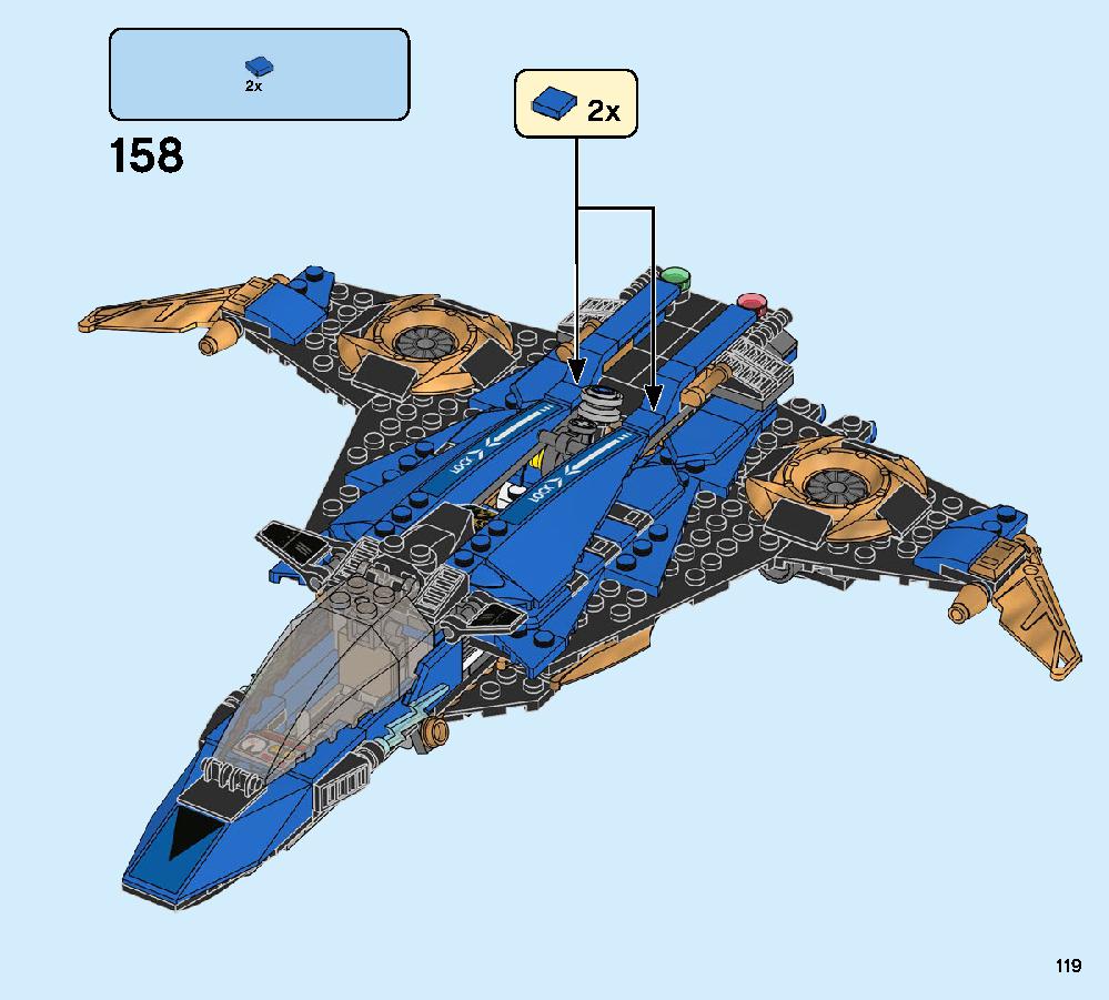 Jay’s Storm Fighter 70668 LEGO information LEGO instructions 119 page