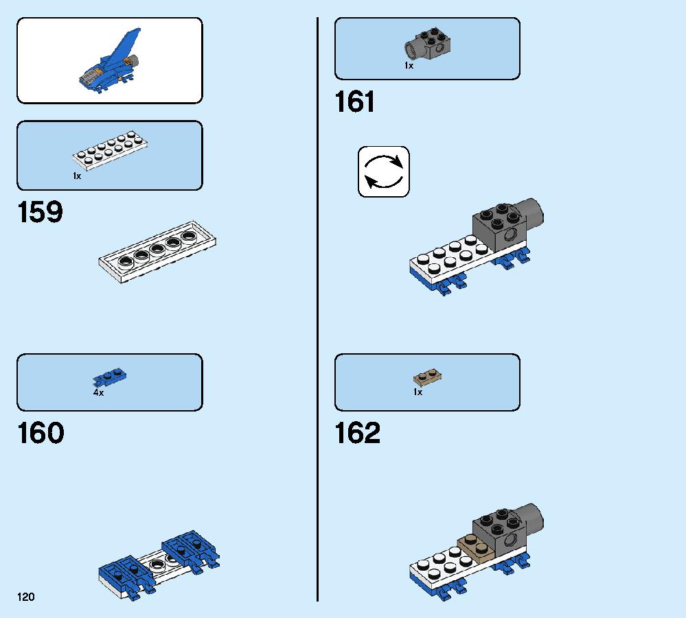 ジェイのイナズマファイター 70668 レゴの商品情報 レゴの説明書・組立方法 120 page