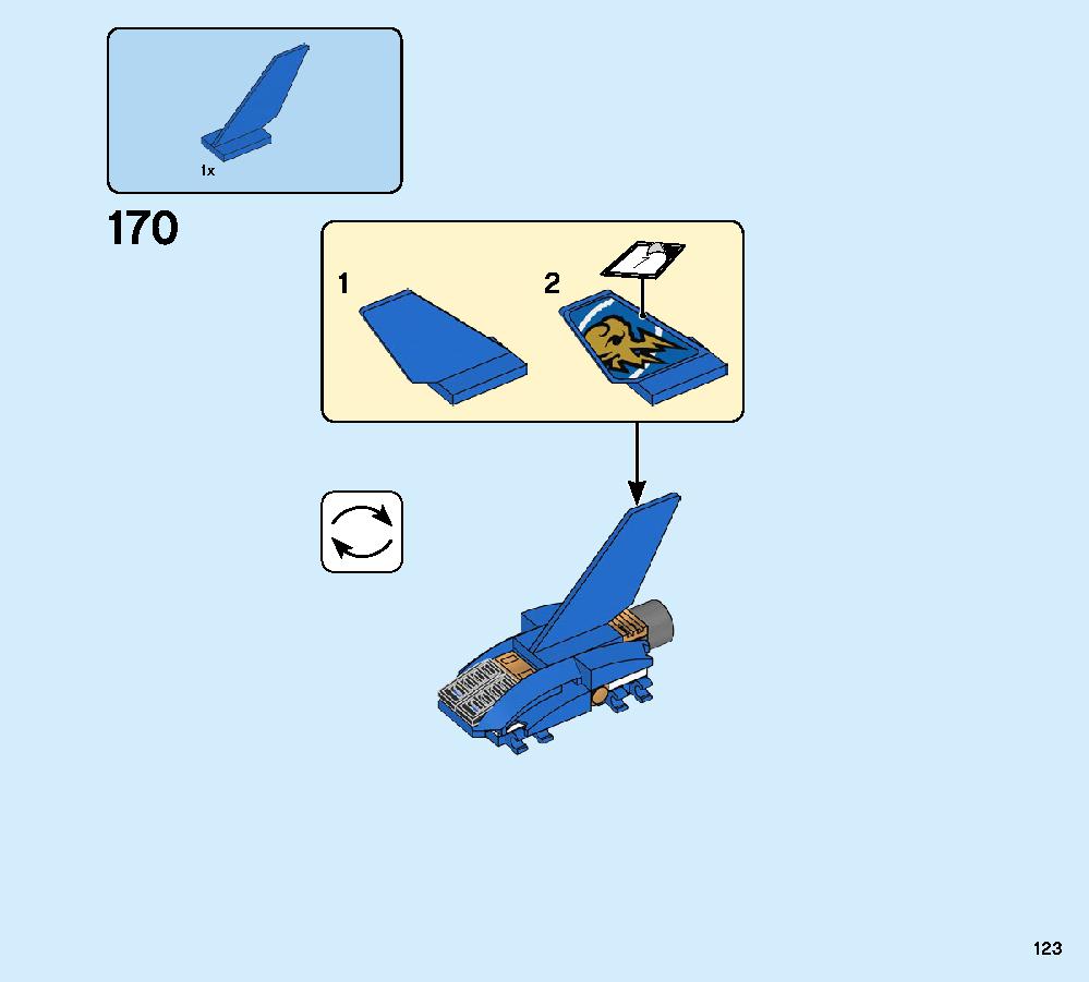 Jay’s Storm Fighter 70668 LEGO information LEGO instructions 123 page