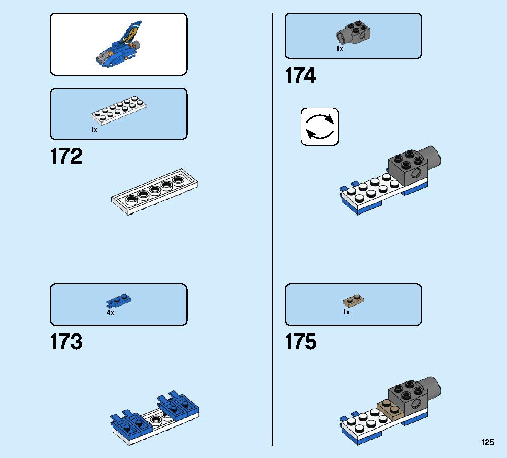 ジェイのイナズマファイター 70668 レゴの商品情報 レゴの説明書・組立方法 125 page
