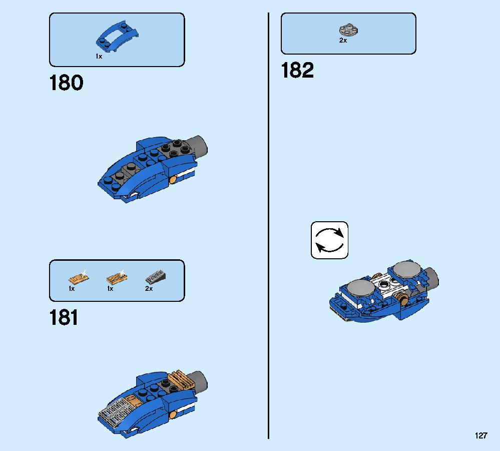 ジェイのイナズマファイター 70668 レゴの商品情報 レゴの説明書・組立方法 127 page