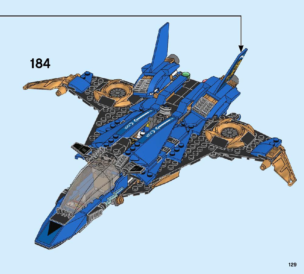 Jay’s Storm Fighter 70668 LEGO information LEGO instructions 129 page