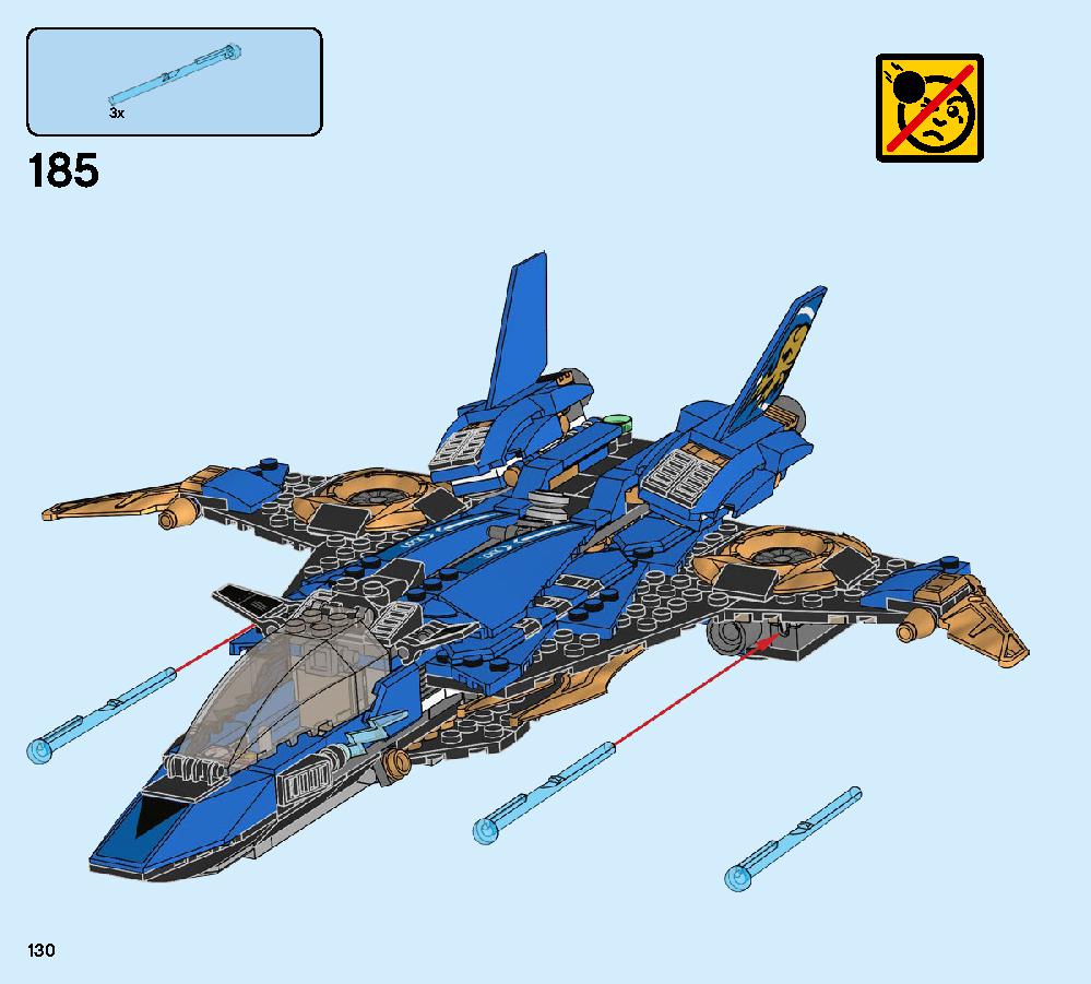 Jay’s Storm Fighter 70668 LEGO information LEGO instructions 130 page