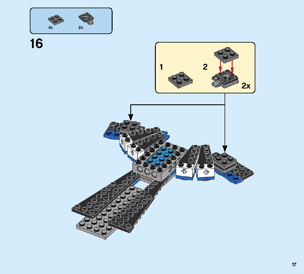 Jay’s Storm Fighter 70668 LEGO information LEGO instructions 17 page