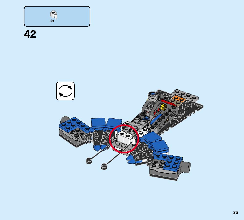 Jay’s Storm Fighter 70668 LEGO information LEGO instructions 35 page