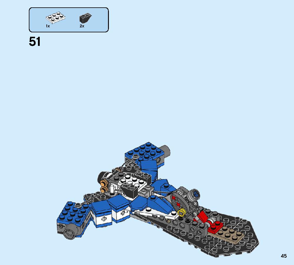 Jay’s Storm Fighter 70668 LEGO information LEGO instructions 45 page