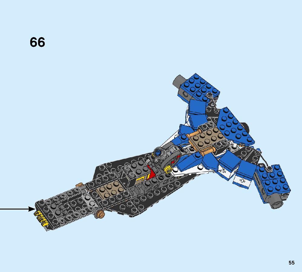 Jay’s Storm Fighter 70668 LEGO information LEGO instructions 55 page