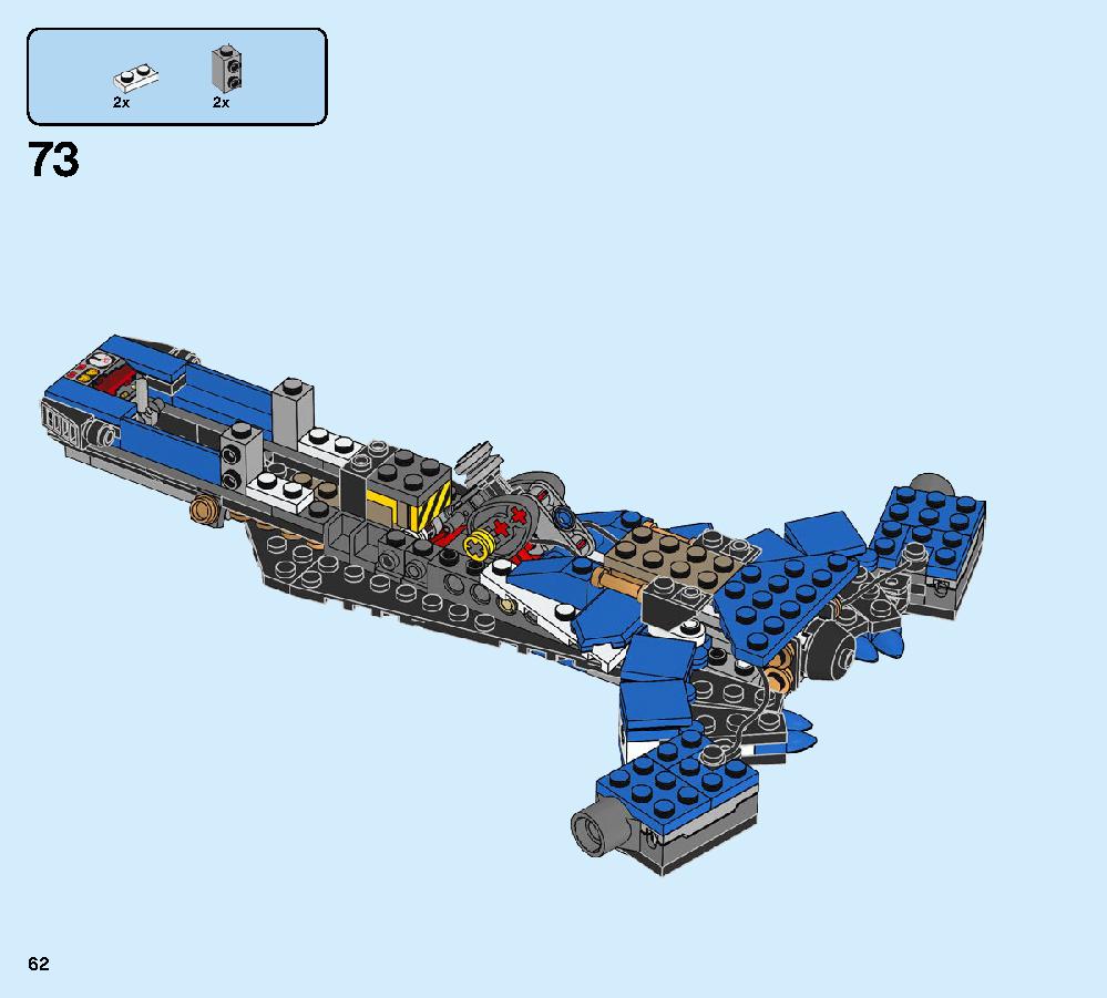 Jay’s Storm Fighter 70668 LEGO information LEGO instructions 62 page