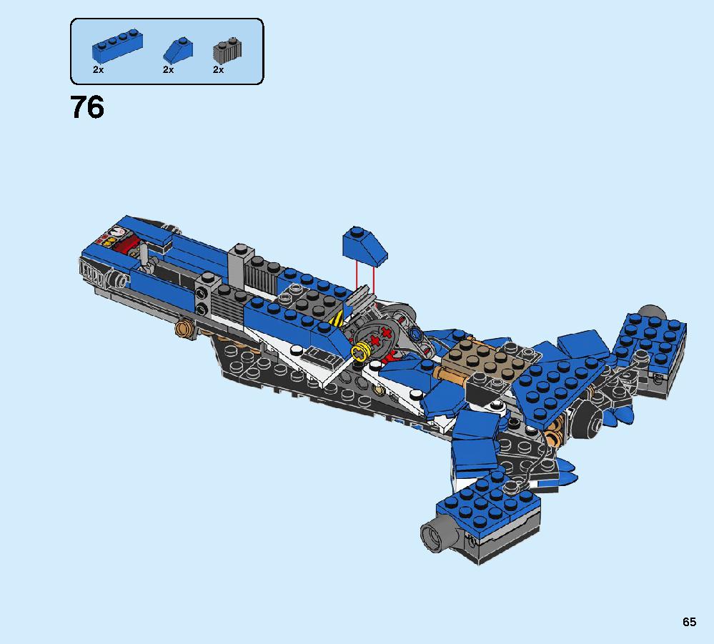 Jay’s Storm Fighter 70668 LEGO information LEGO instructions 65 page