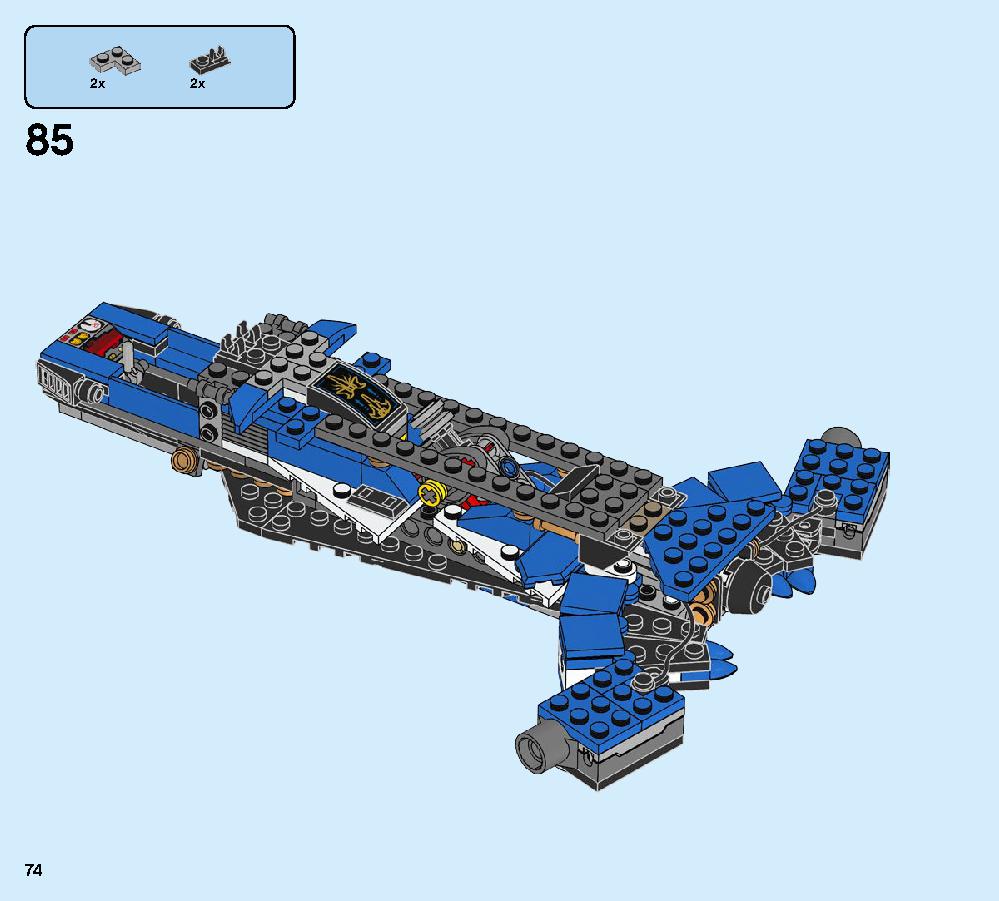 Jay’s Storm Fighter 70668 LEGO information LEGO instructions 74 page