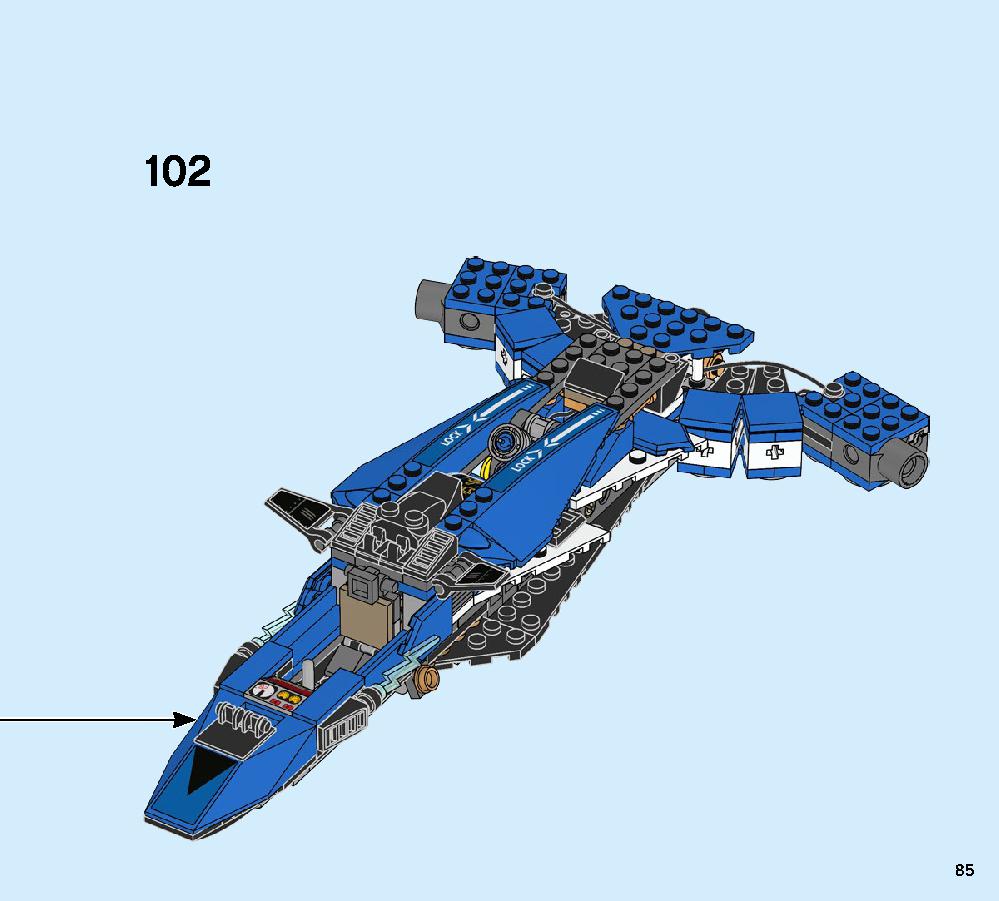 Jay’s Storm Fighter 70668 LEGO information LEGO instructions 85 page
