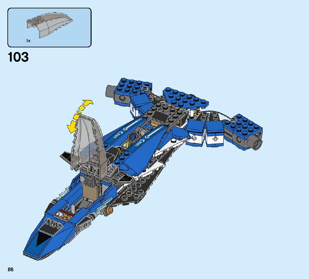 Jay’s Storm Fighter 70668 LEGO information LEGO instructions 86 page