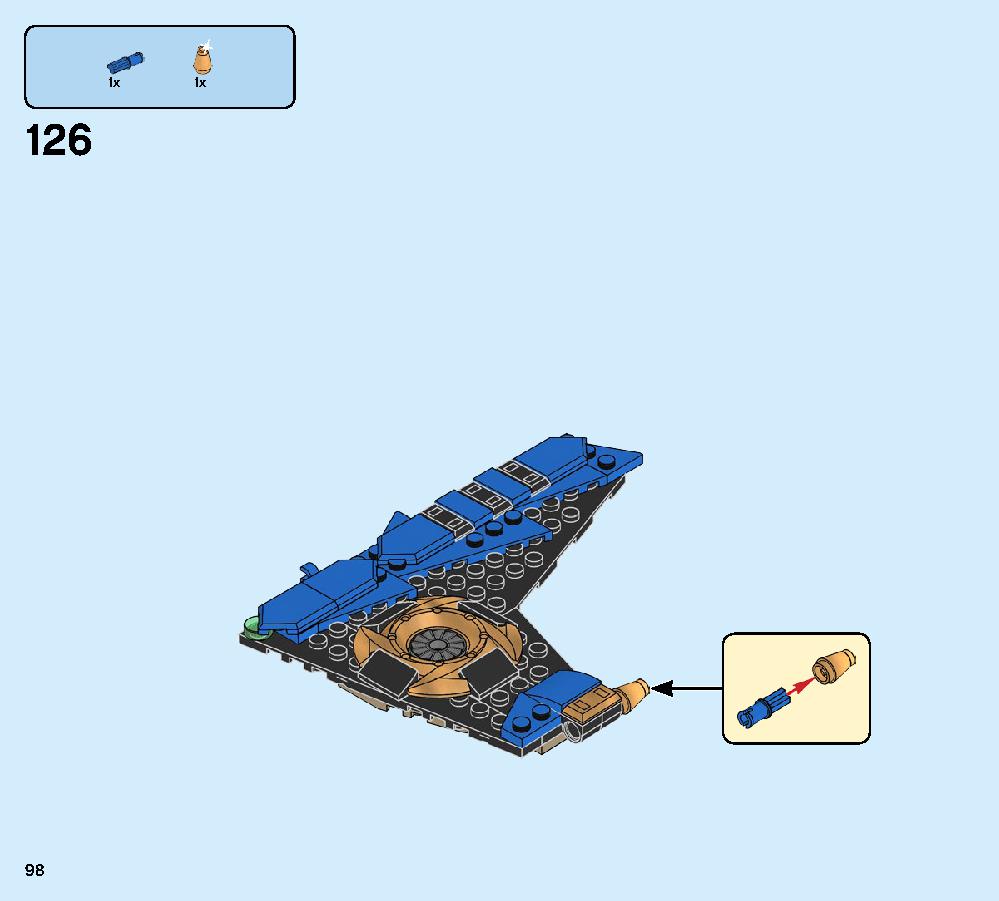 Jay’s Storm Fighter 70668 LEGO information LEGO instructions 98 page