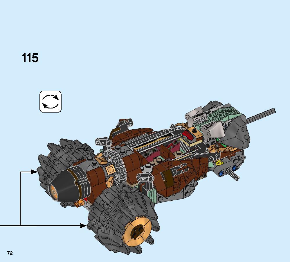 Cole’s Earth Driller 70669 LEGO information LEGO instructions 72 page