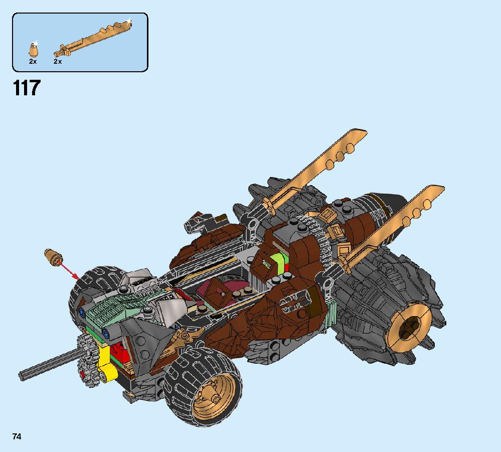 Cole’s Earth Driller 70669 LEGO information LEGO instructions 74 page