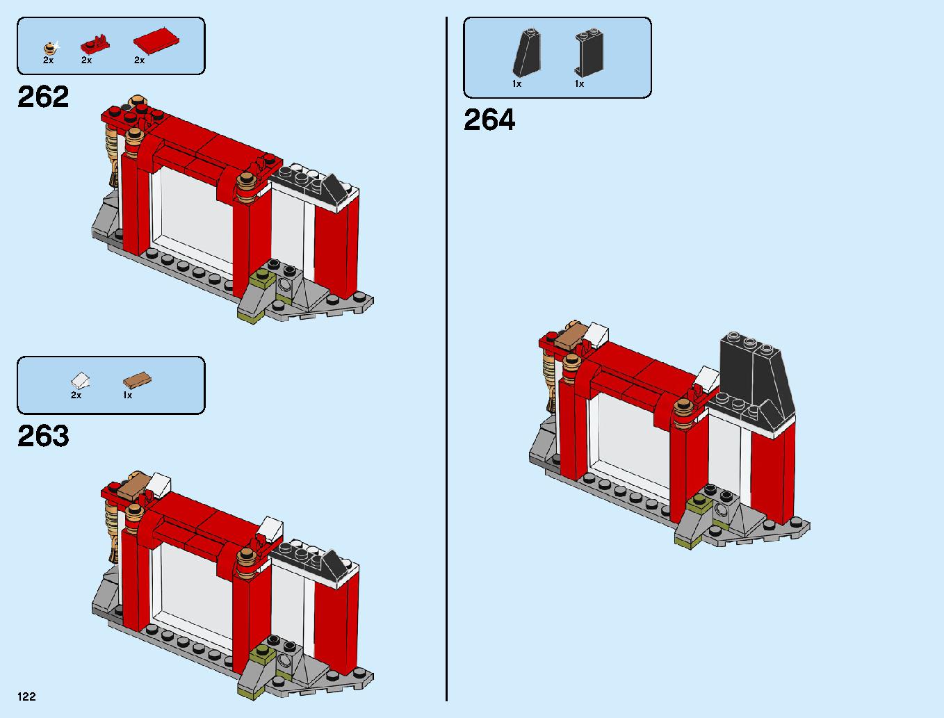 ニンジャ道場 70670 レゴの商品情報 レゴの説明書・組立方法 122 page
