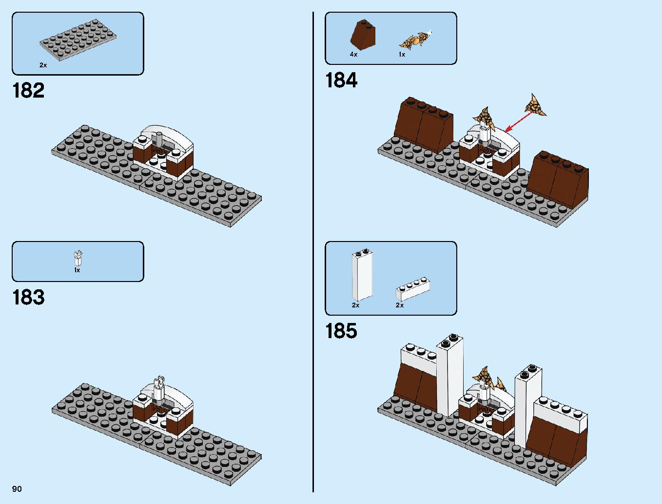 ニンジャ道場 70670 レゴの商品情報 レゴの説明書・組立方法 90 page