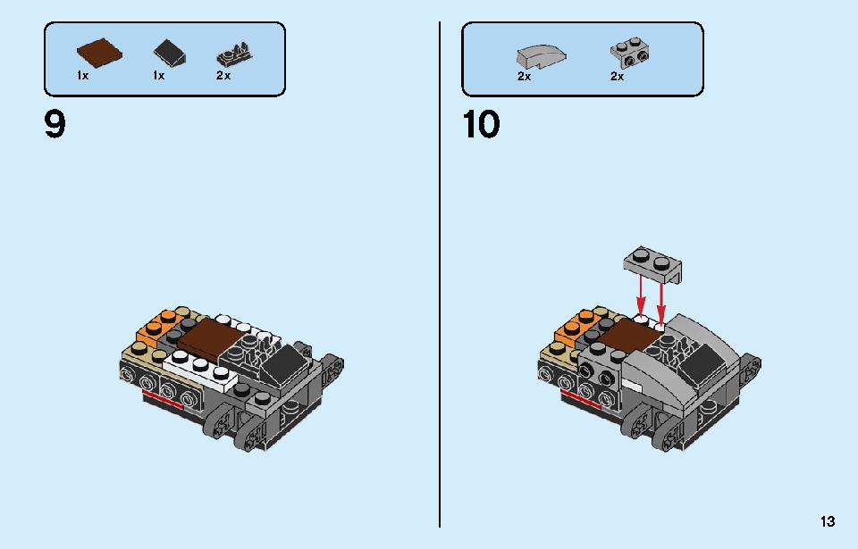 コールのデザルトバイク 70672 レゴの商品情報 レゴの説明書・組立方法 13 page