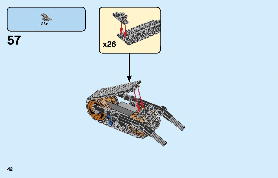 コールのデザルトバイク 70672 レゴの商品情報 レゴの説明書・組立方法 42 page