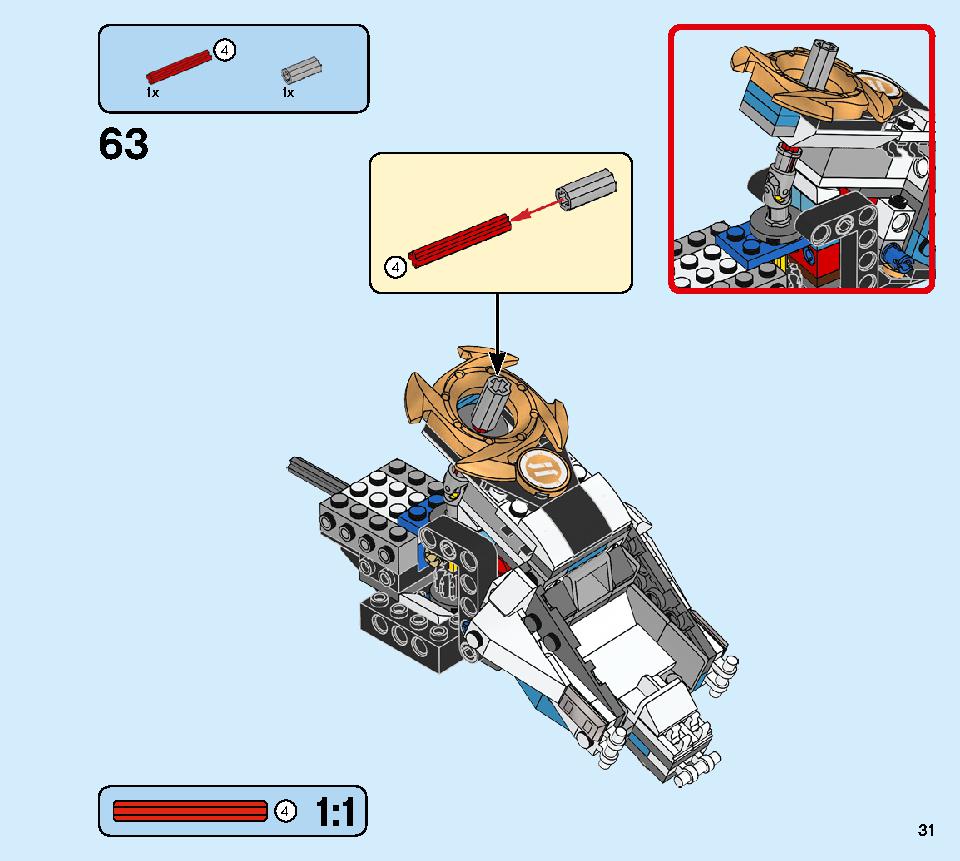 ShuriCopter 70673 LEGO information LEGO instructions 31 page