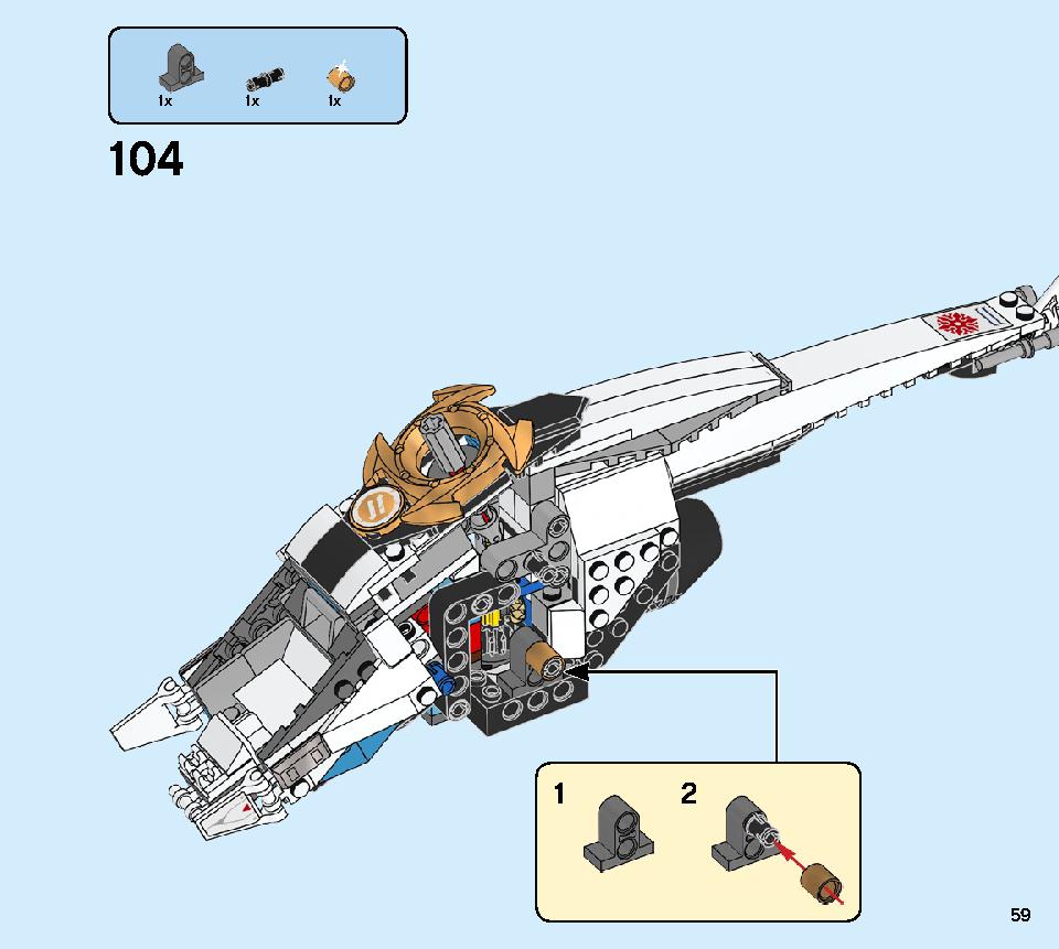ShuriCopter 70673 LEGO information LEGO instructions 59 page
