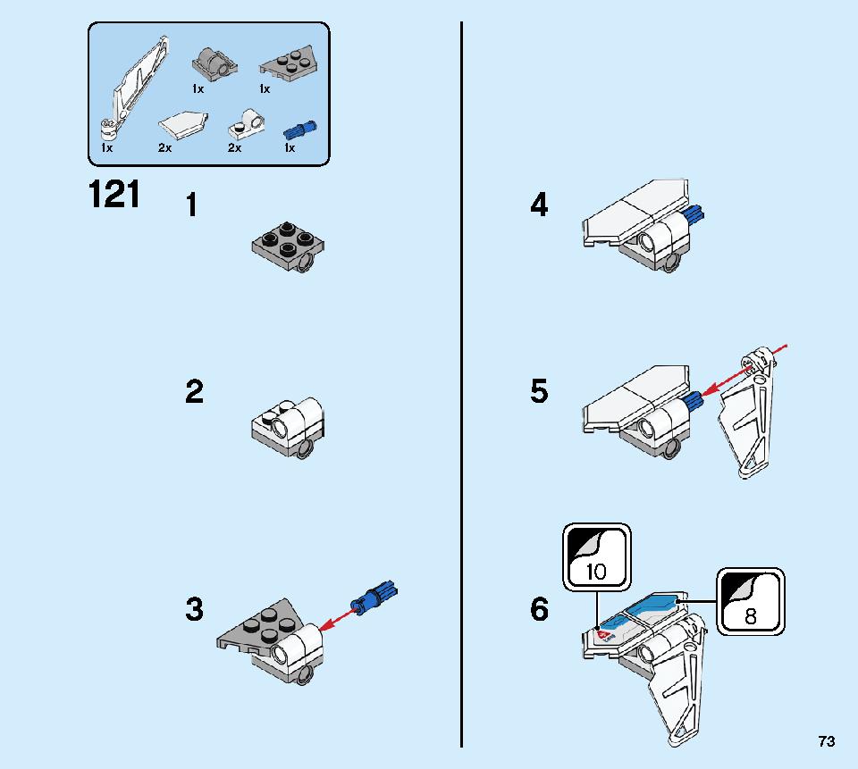 ShuriCopter 70673 LEGO information LEGO instructions 73 page