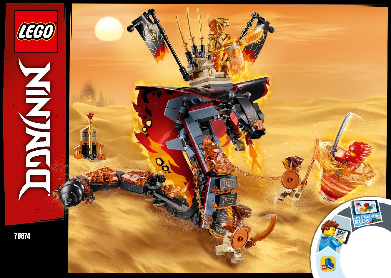 Fire Fang 70674 LEGO information LEGO instructions 1 page