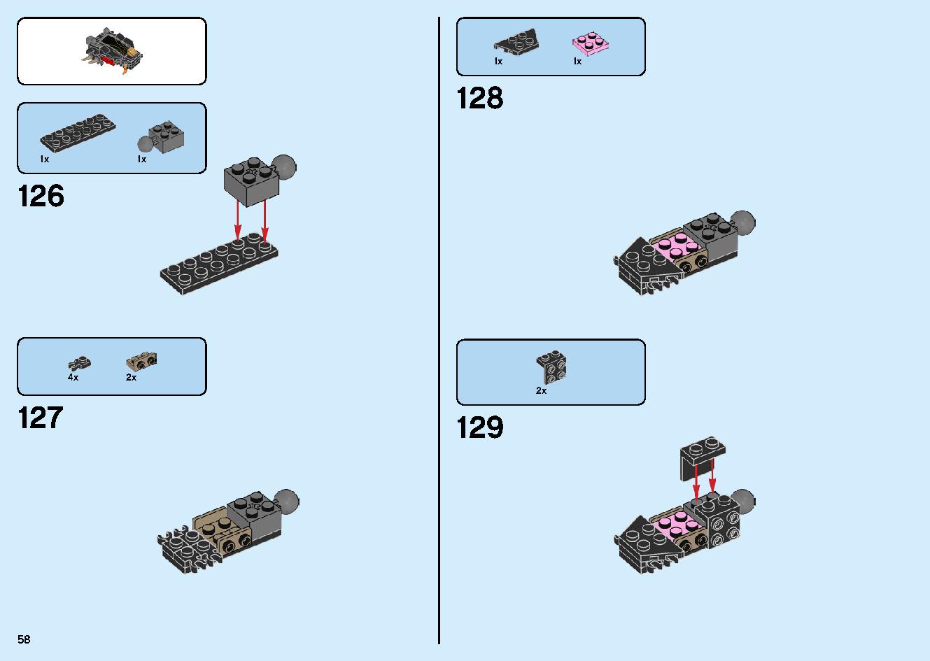 Fire Fang 70674 LEGO information LEGO instructions 58 page