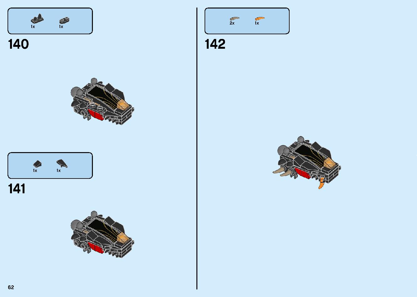 Fire Fang 70674 LEGO information LEGO instructions 62 page