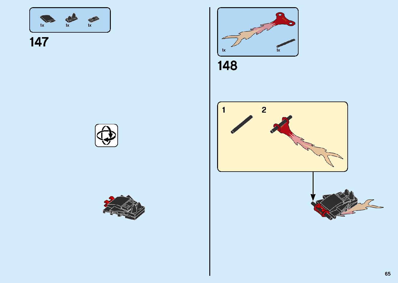 Fire Fang 70674 LEGO information LEGO instructions 65 page