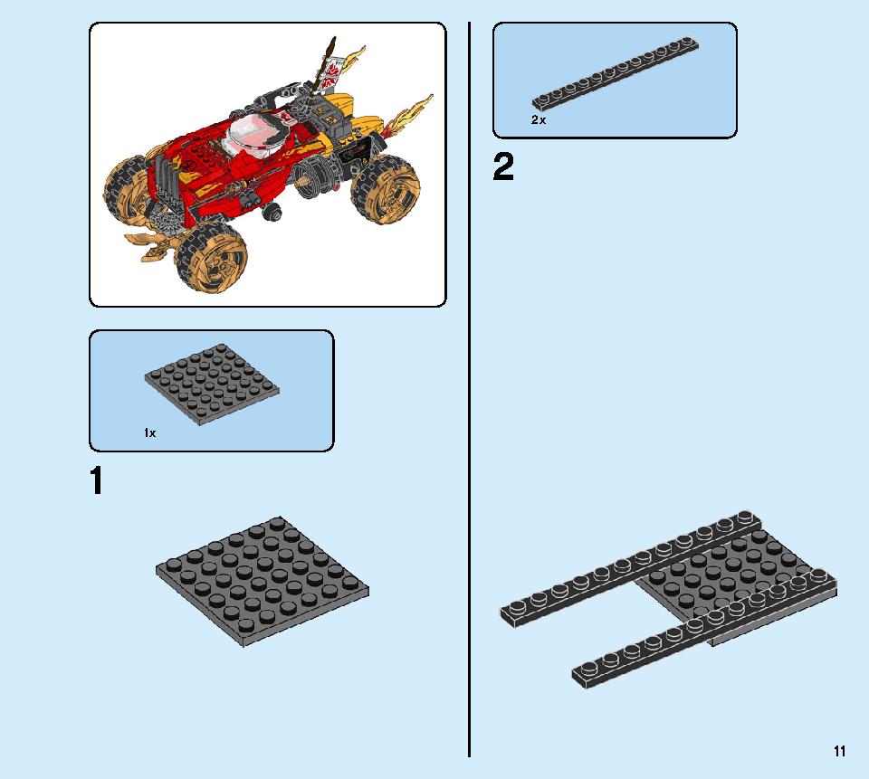 Katana 4x4 70675 LEGO information LEGO instructions 11 page