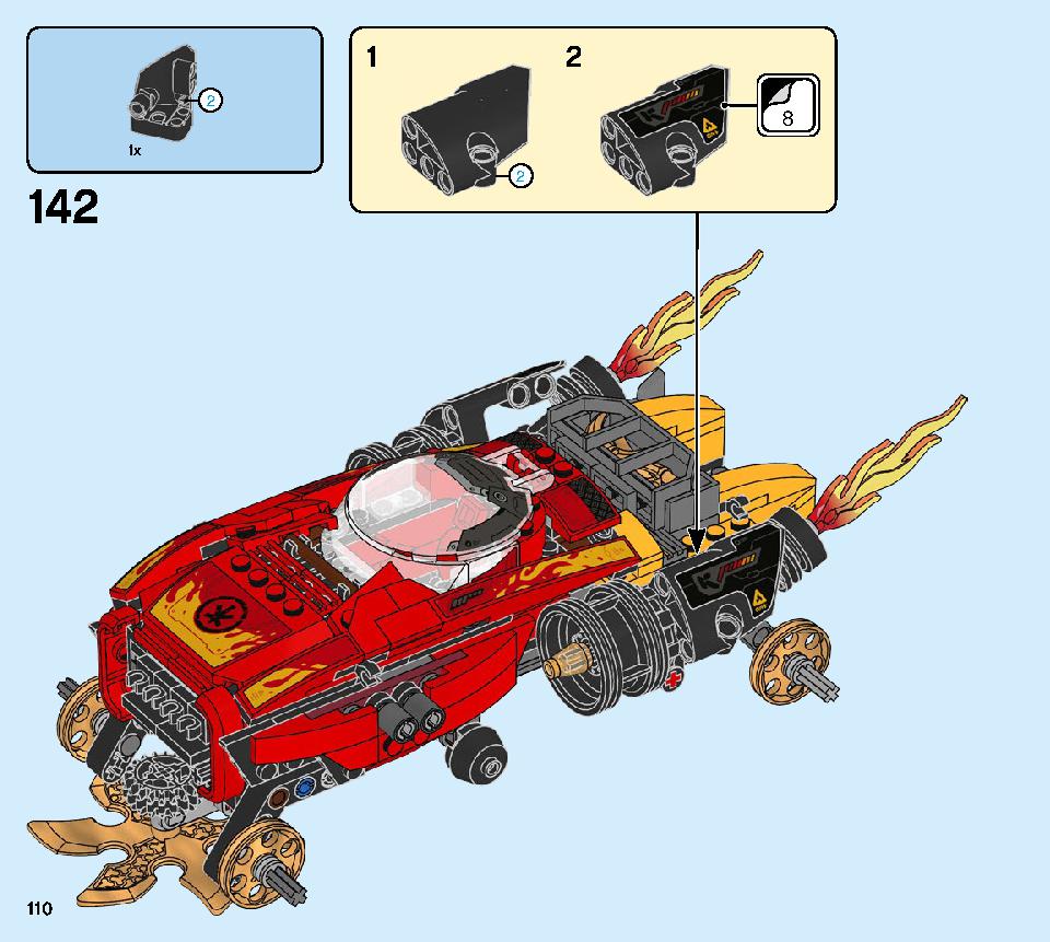 Katana 4x4 70675 LEGO information LEGO instructions 110 page