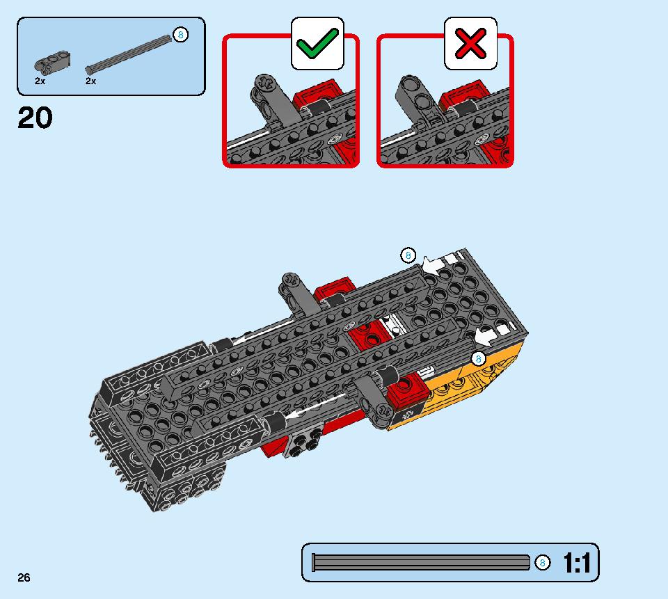 Katana 4x4 70675 LEGO information LEGO instructions 26 page