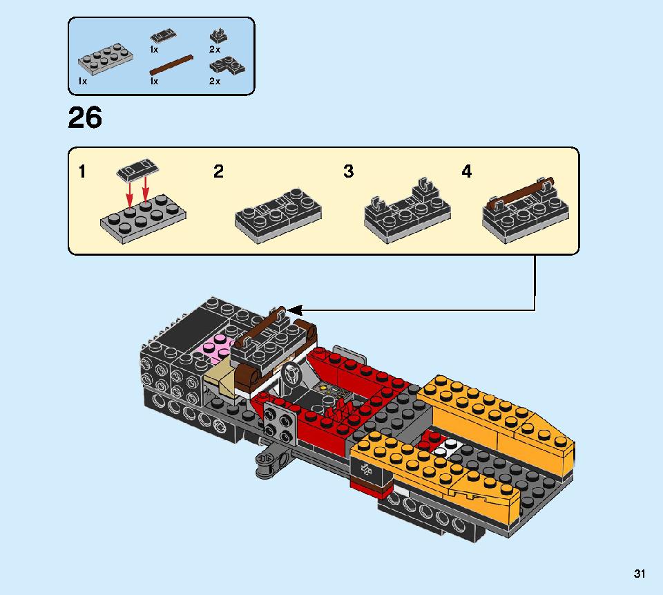 Katana 4x4 70675 LEGO information LEGO instructions 31 page