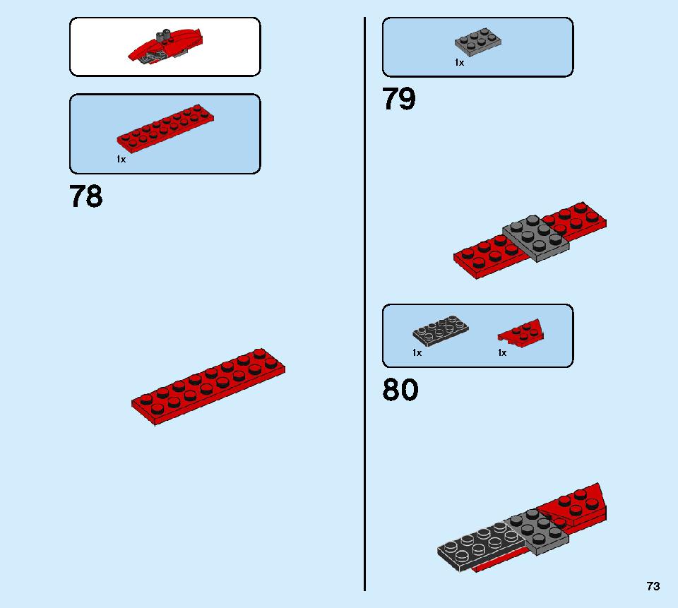 Katana 4x4 70675 LEGO information LEGO instructions 73 page